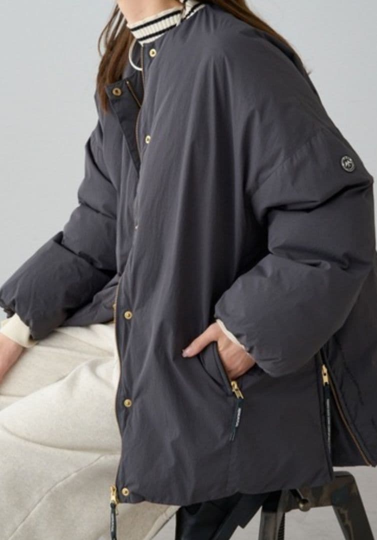 ピュアルセシン フレンチダックダウンサイドジップジャケット