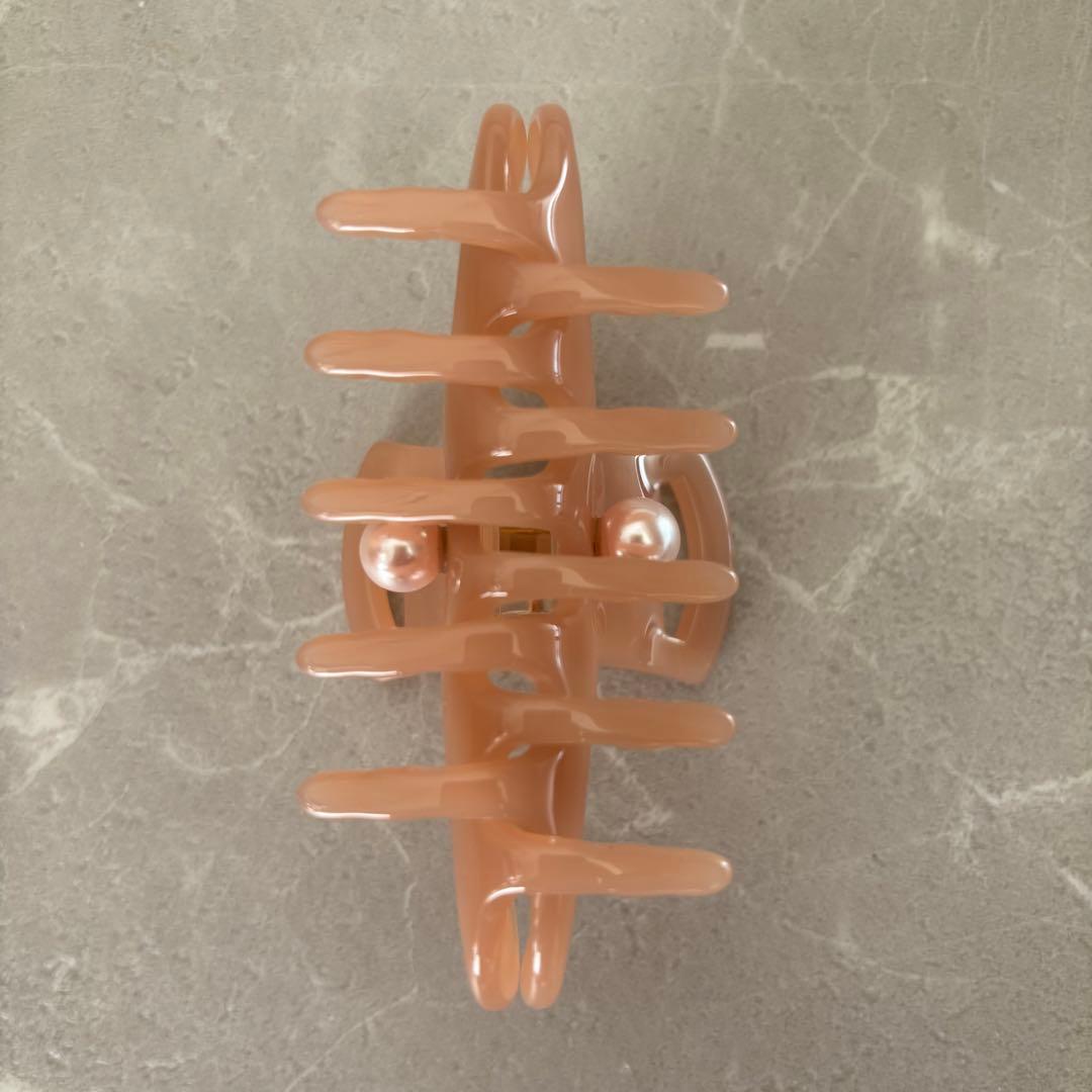 美品⭐️Alexandre De Paris ヘアクリップ　ピンク　リボン