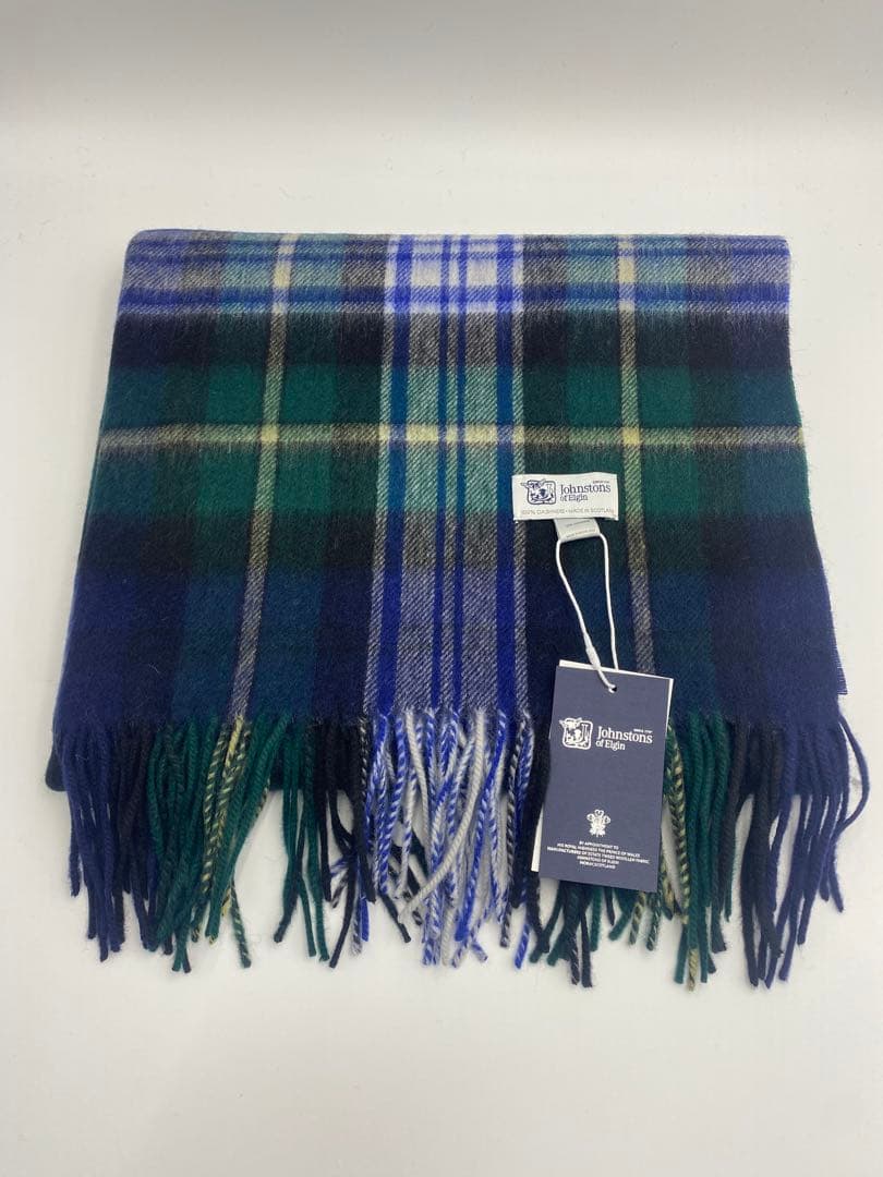 JOHNSTONS ジョンストンズ 大判チェックストール　ドレスゴードン