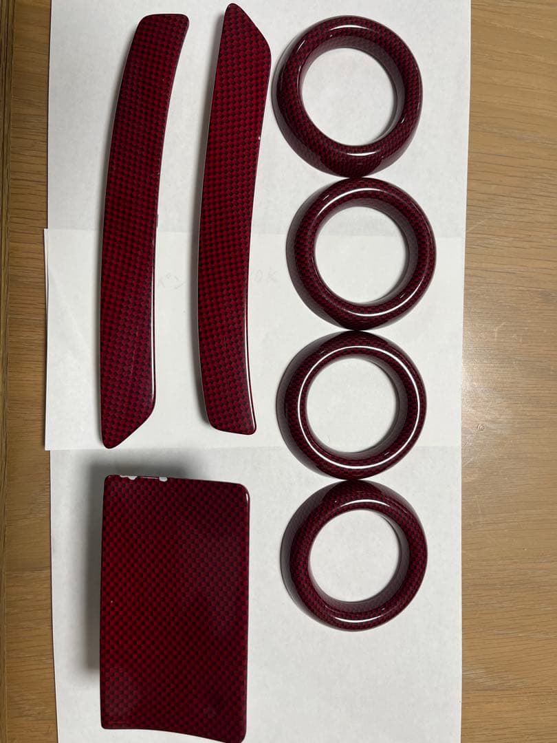 コペン l880k カーボン調パネルセット　赤