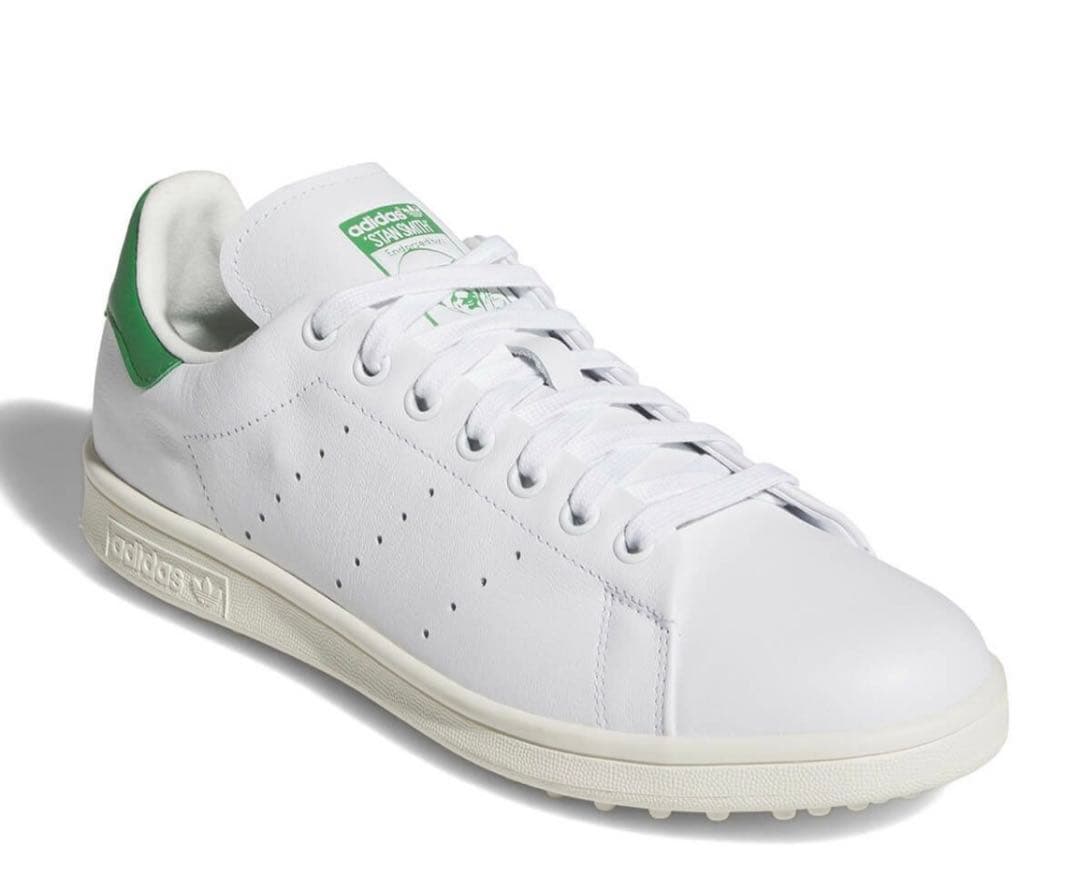 新品2025年アディダスゴルフスタンスミスNNO27スパイクレス紐緑22cm