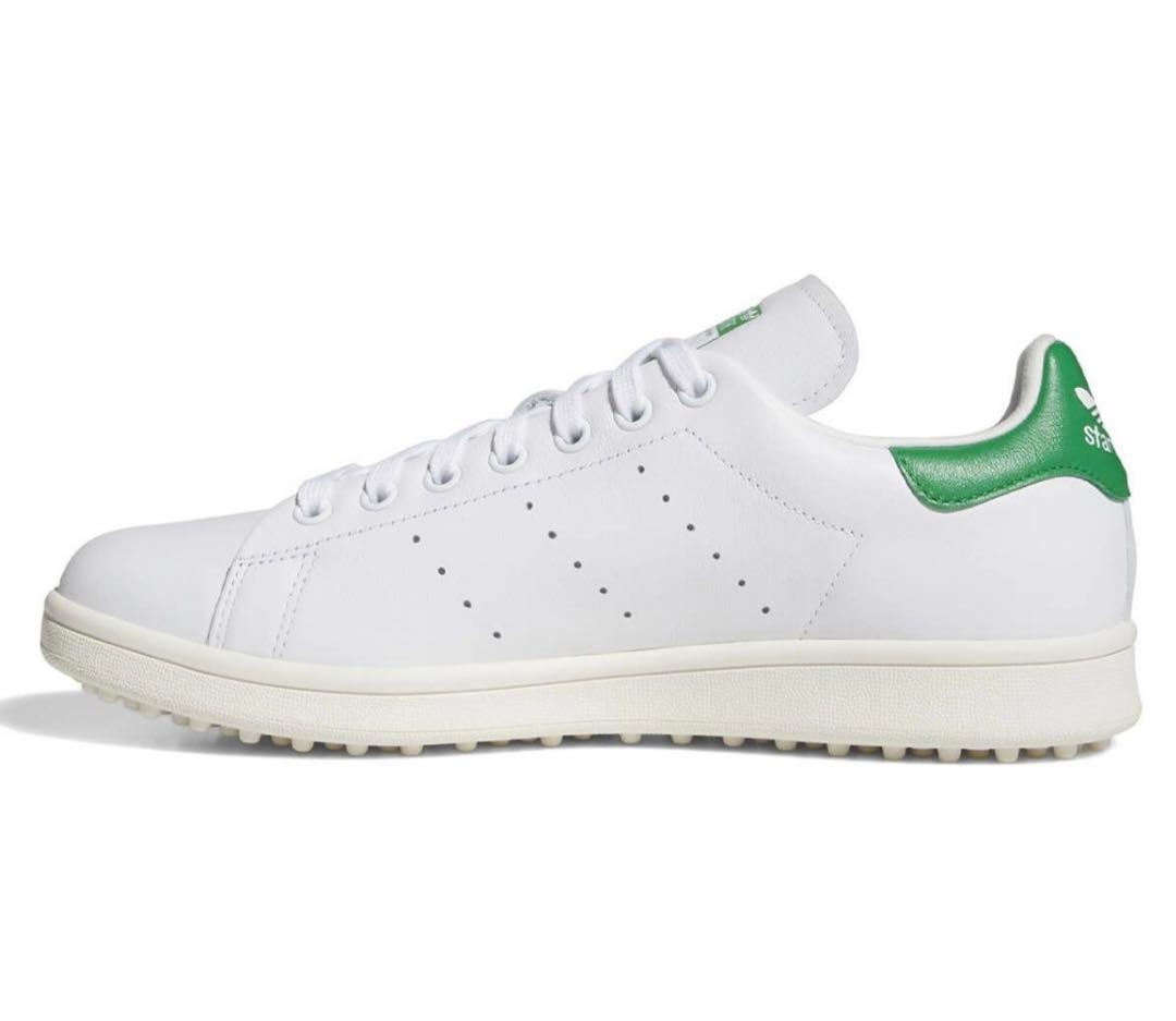 新品2025年アディダスゴルフスタンスミスNNO27スパイクレス紐緑22cm