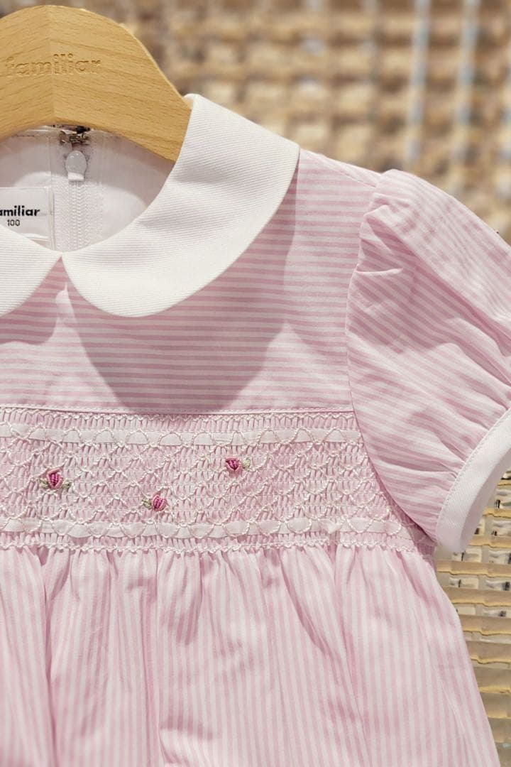 ★現行品★ familiar ファミリア スモッキング ワンピース フォーマル