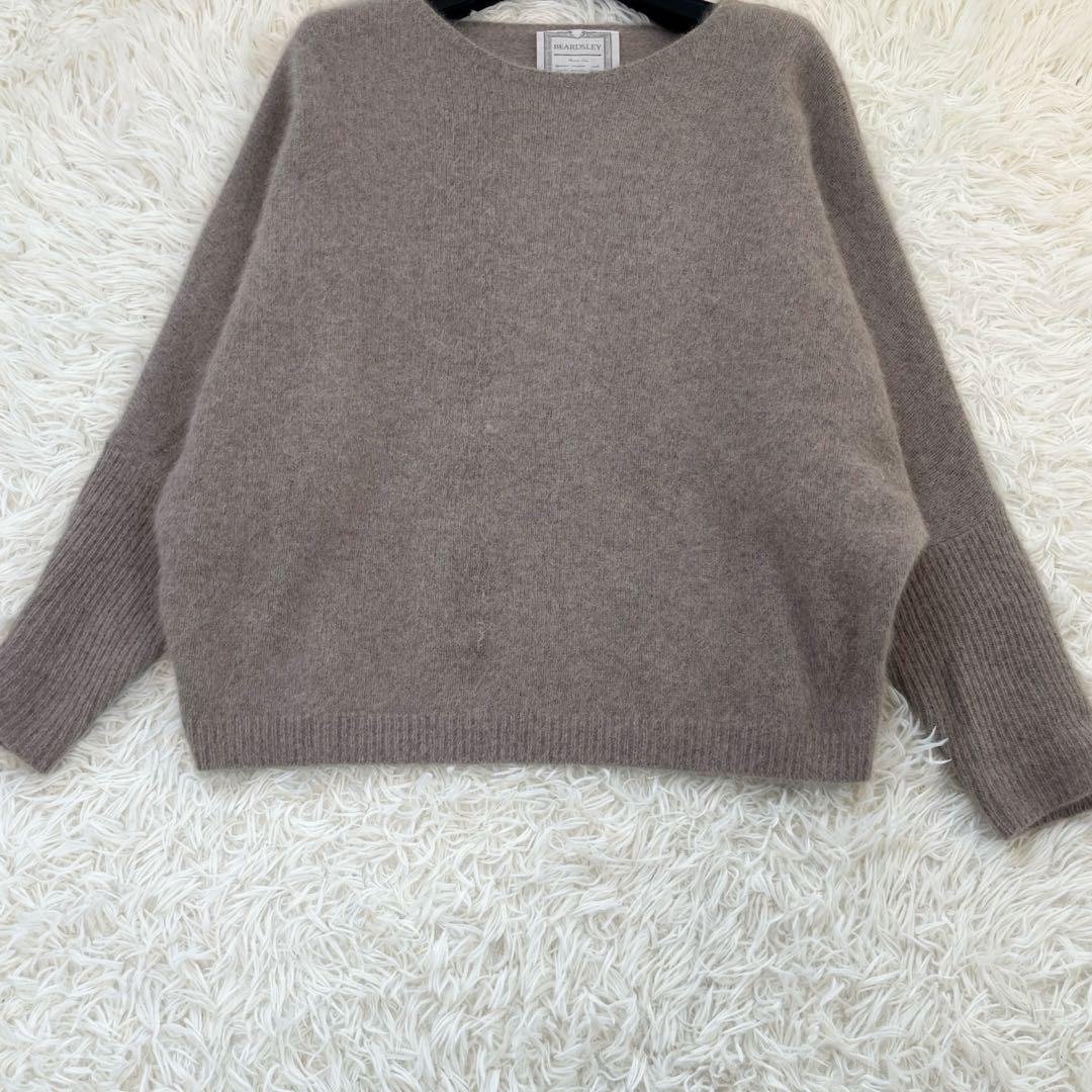 BEARDSLEY　FOXウールドルマンニット モカ　Fサイズ