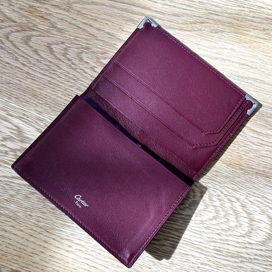 Cartier カルティエ　名刺入れ　ブラック　マストライン　本革