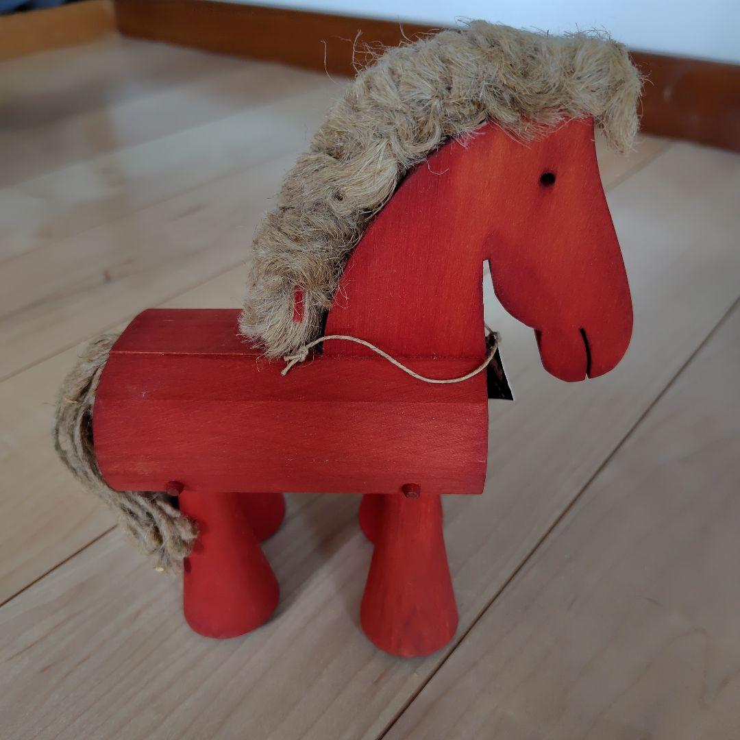 木製　おもちゃ　馬　ラクダ　２つセット　トコトコトーイ　百町森