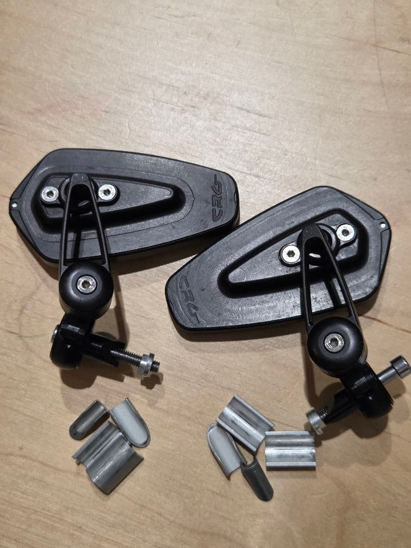 CRG ブラックミラー バーエンドミラー