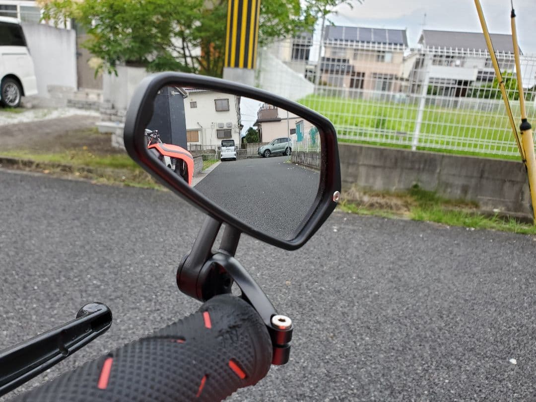 CRG ブラックミラー バーエンドミラー