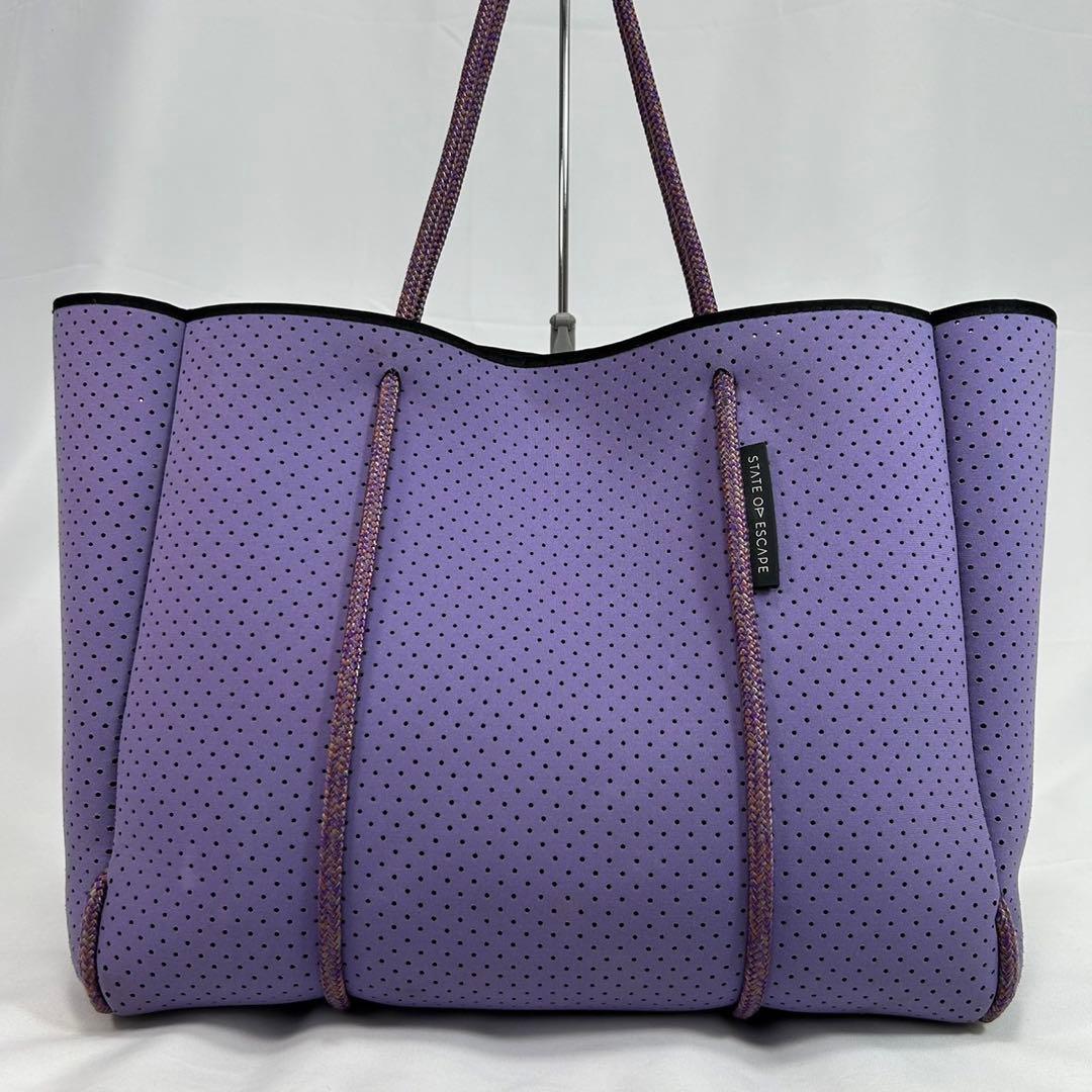 【極美品/専用品】ステイトオブエスケープ トートバッグ ポーチ付き A4可