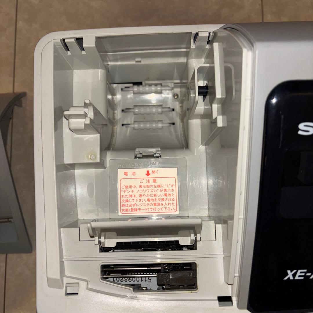 シャープ　レジスター　XE A127　簡単便利特殊　新品インキローラー付き