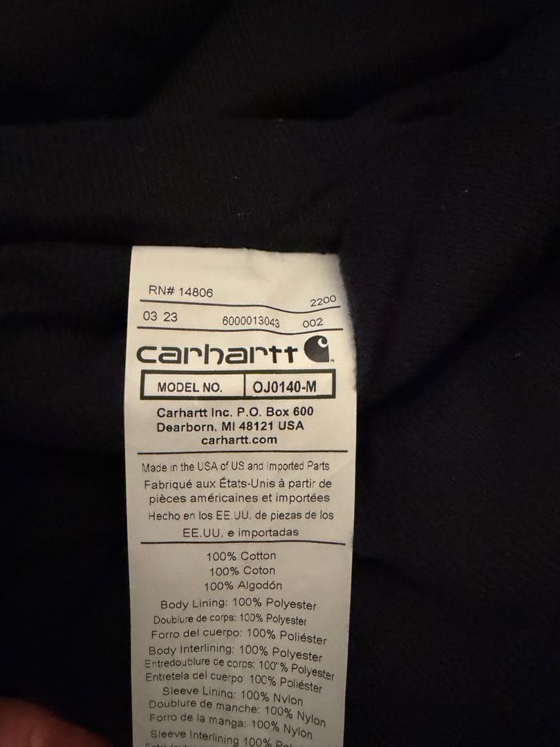 Carhartt アクティブジャケット S 美品