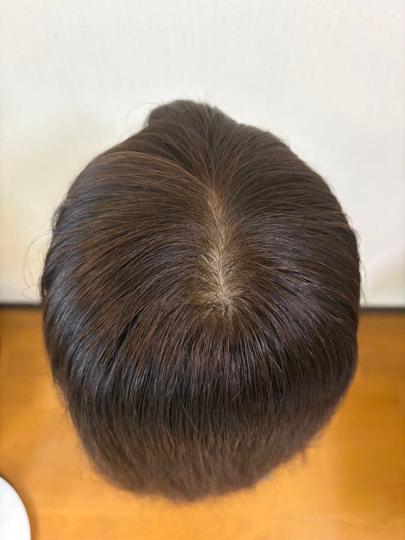 人毛100%フルウィッグ　リネアストリア チョコブラウン ストレートロング