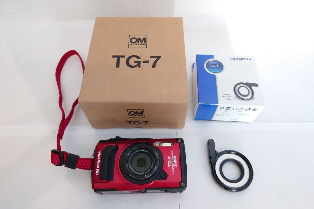 【美品】OM-SYSTEM TG-7、LG-1(LEDライトガイド) セット