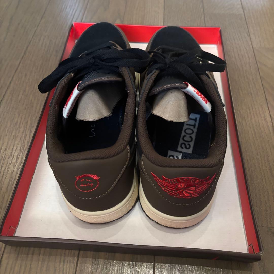 【1度のみ使用】　トラヴィススコット　ナイキ エアジョーダン1 ロー　ダークモカ