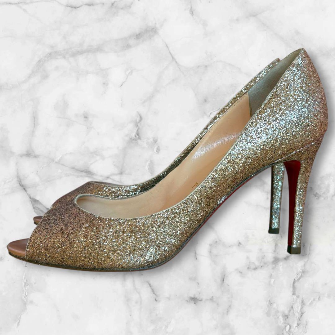 ✨クリスチャンルブタン✨ゴールド ハイヒール25cm結婚式・パーティ