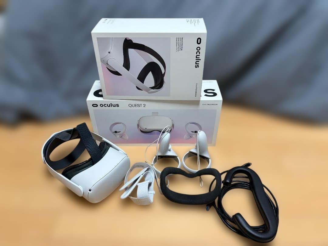  Quest 2 64GB ヘッドバンド付き、顔パッド2個新品