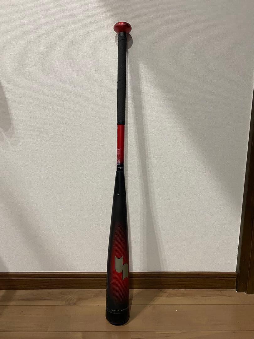 軟式バット mm23 83cm 700g トップバランス　黒赤 グラデーション