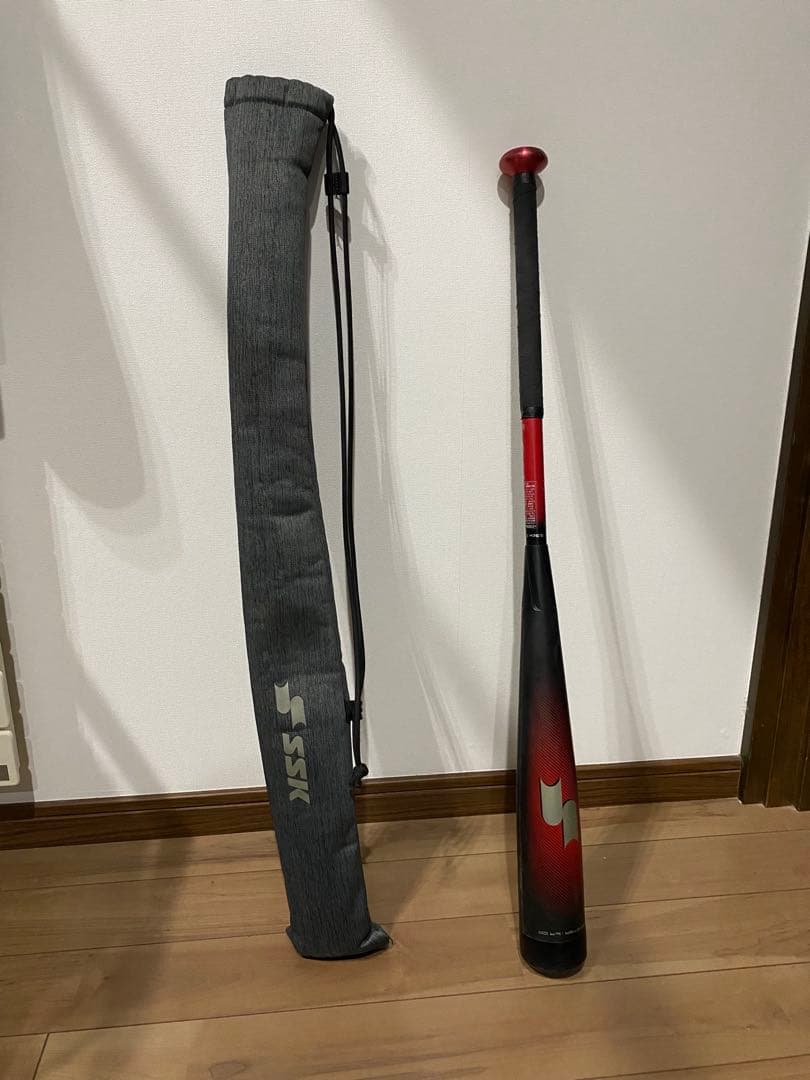 軟式バット mm23 83cm 700g トップバランス　黒赤 グラデーション