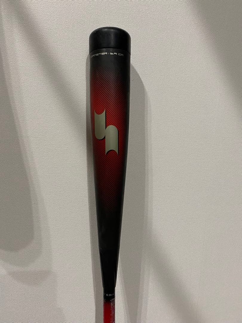 軟式バット mm23 83cm 700g トップバランス　黒赤 グラデーション