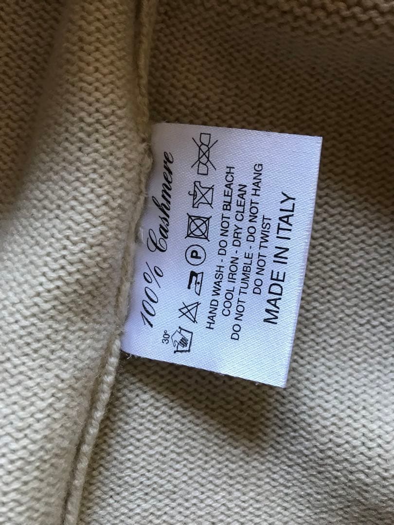 YURI PARK ユリパーク カシミヤ100% アルティジャーノ 長袖 ニット