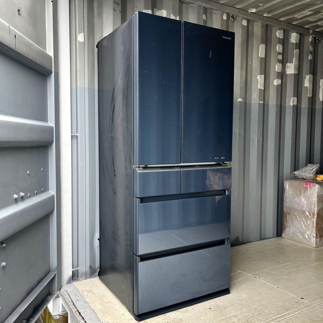 取付無料！パナソニックフルフラットガラスドア 高性能おしゃれインテリア冷蔵庫！