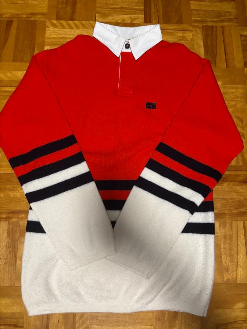 トップス wales bonner 24aw WOOL YARN CYPHER POLO