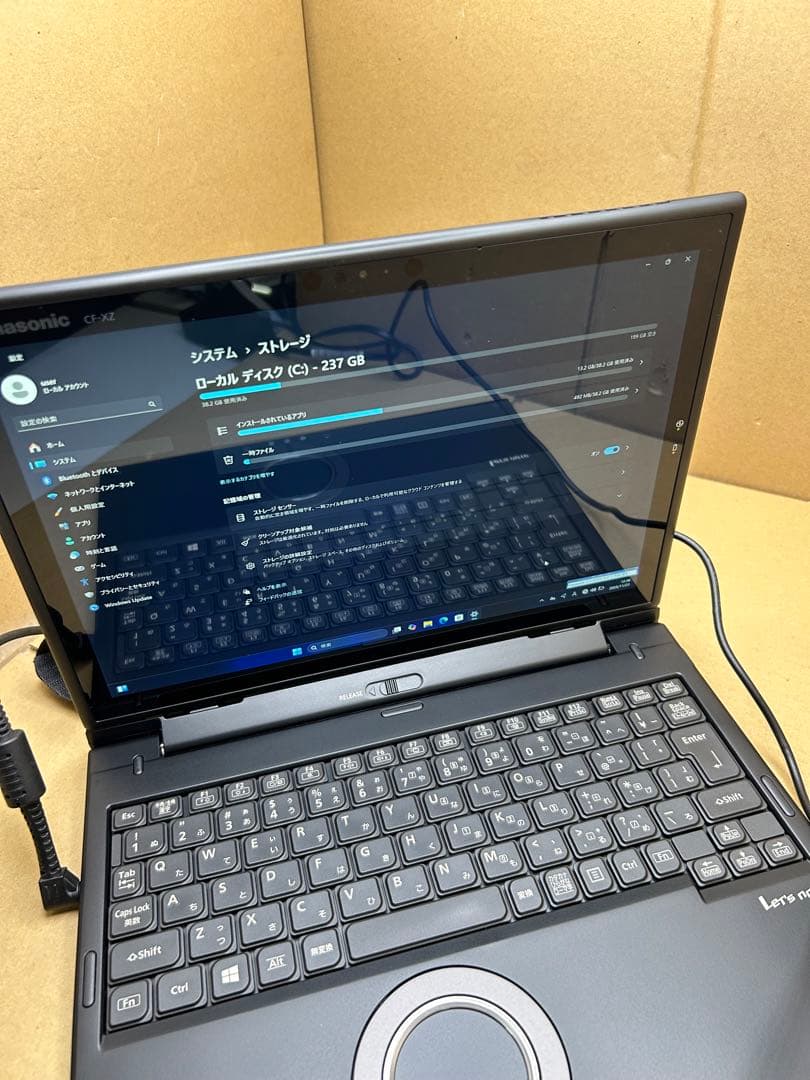 パナソニック 2in1モデル Let's note CF-XZ