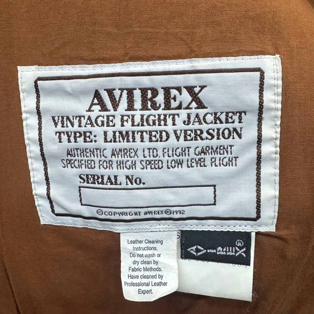 AVIREX A-2 アヴィレックス フライト レザージャケット US ARMY