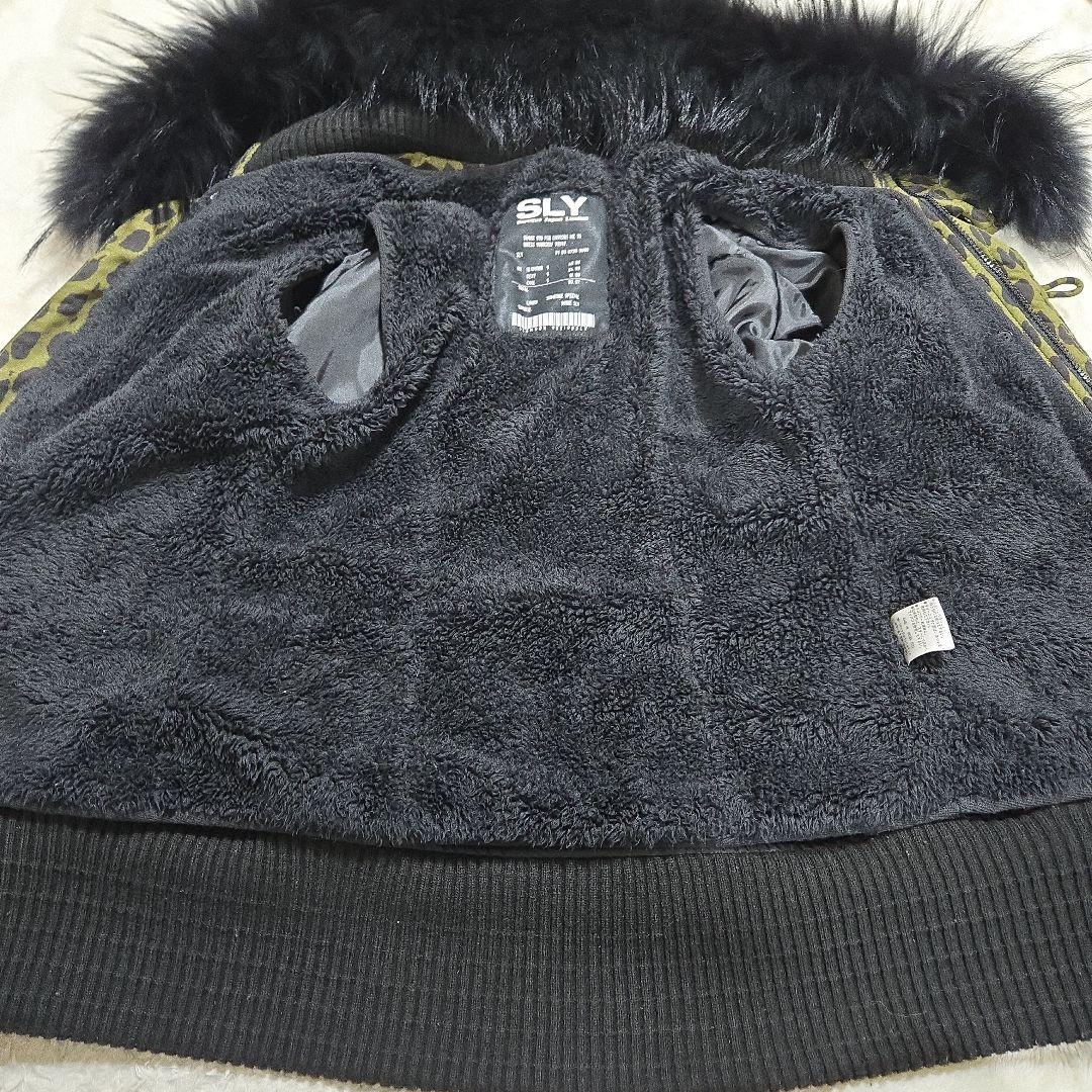 y2k スライ SLY ヒョウ柄 モッズコート リアルファー 平成ギャル N3B