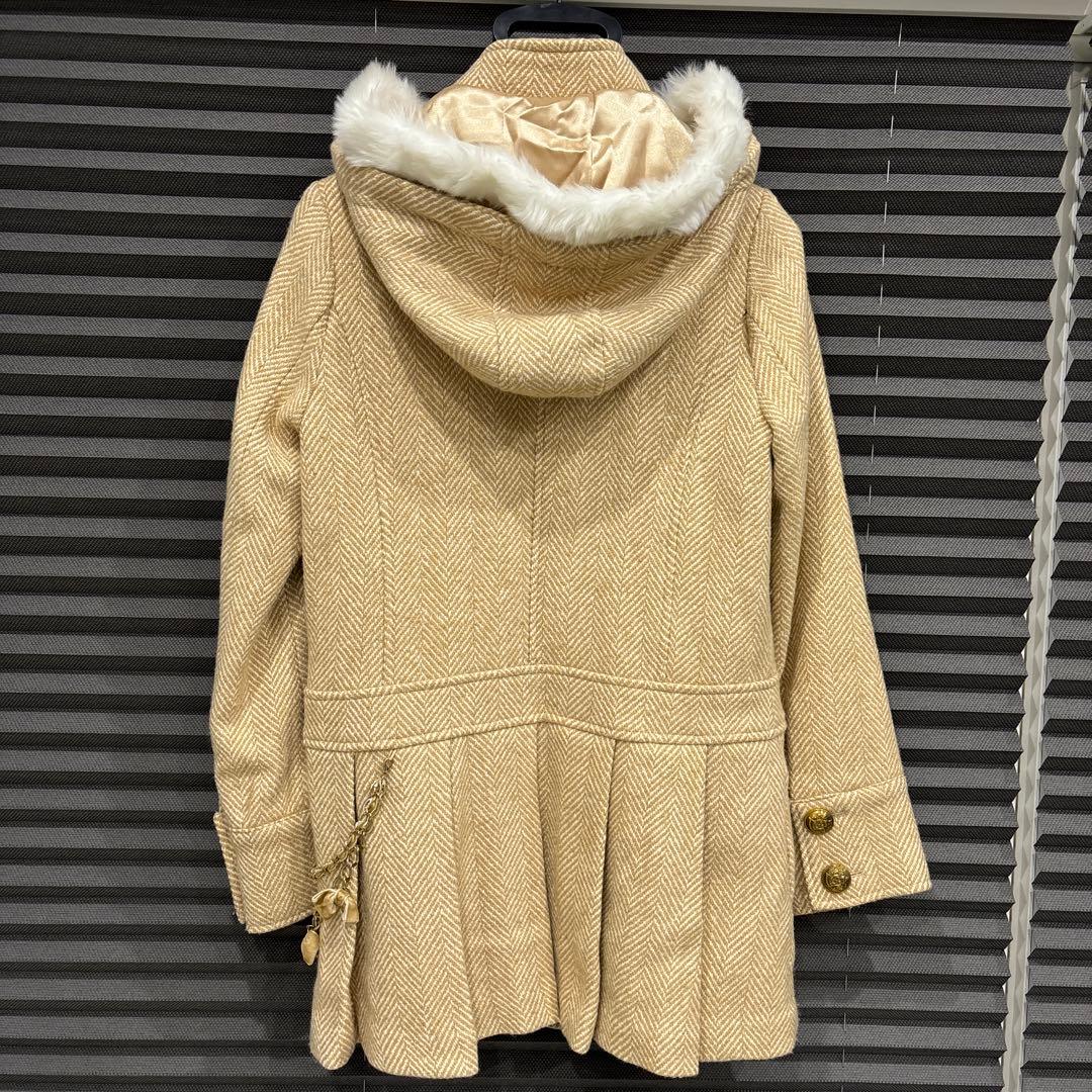 LIZLISA ベージュ　キャメル ヘリンボーンコート