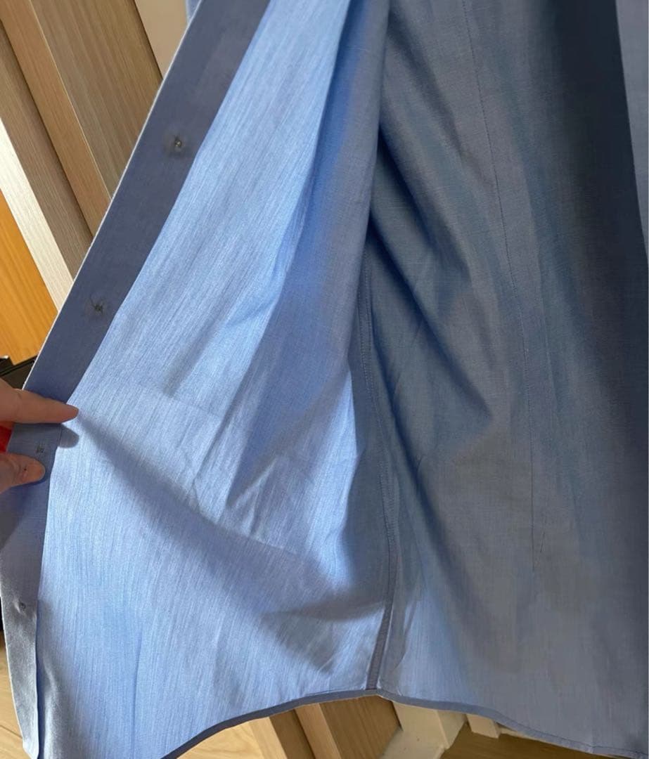 Gucci グッチライトブルー 長袖シャツ ボタンアップ