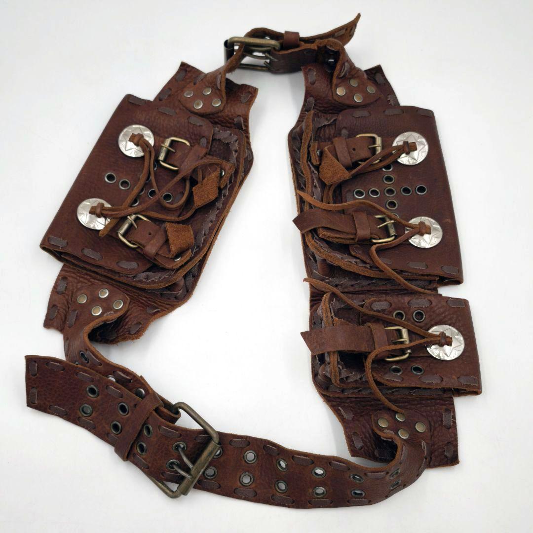 【激レア 希少】ボディバッグ 本革 アモベルト バンダリア パンク バイカー