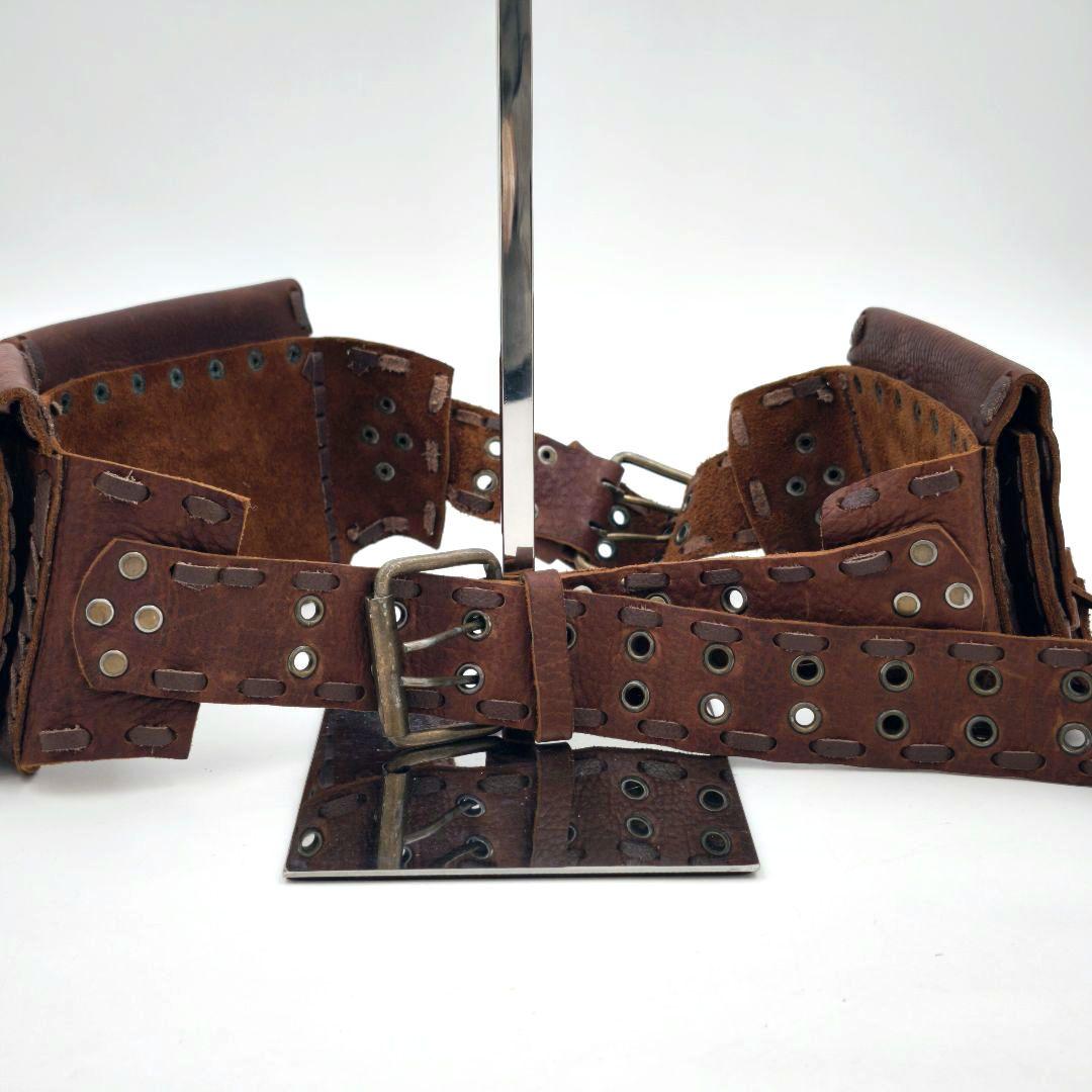 【激レア 希少】ボディバッグ 本革 アモベルト バンダリア パンク バイカー