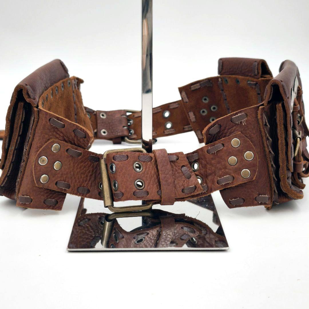 【激レア 希少】ボディバッグ 本革 アモベルト バンダリア パンク バイカー