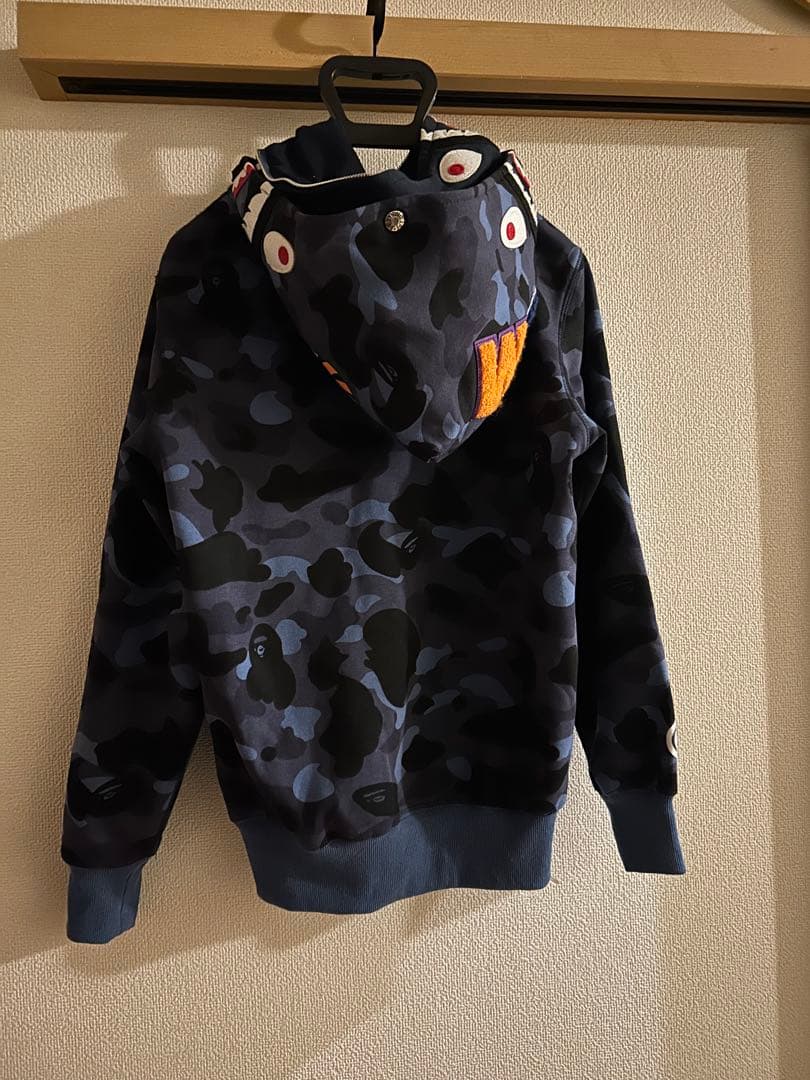 A Bathing Ape カモフラージュ シャークパーカーM