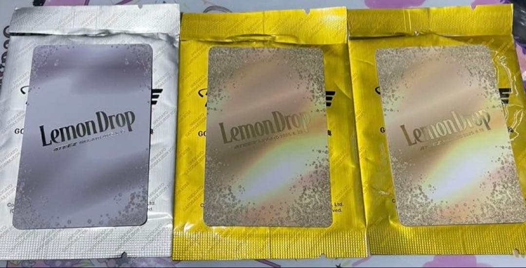 【サン】金銀3枚セットATEEZ SBS 人気歌謡 インガ トレカ　コンプ