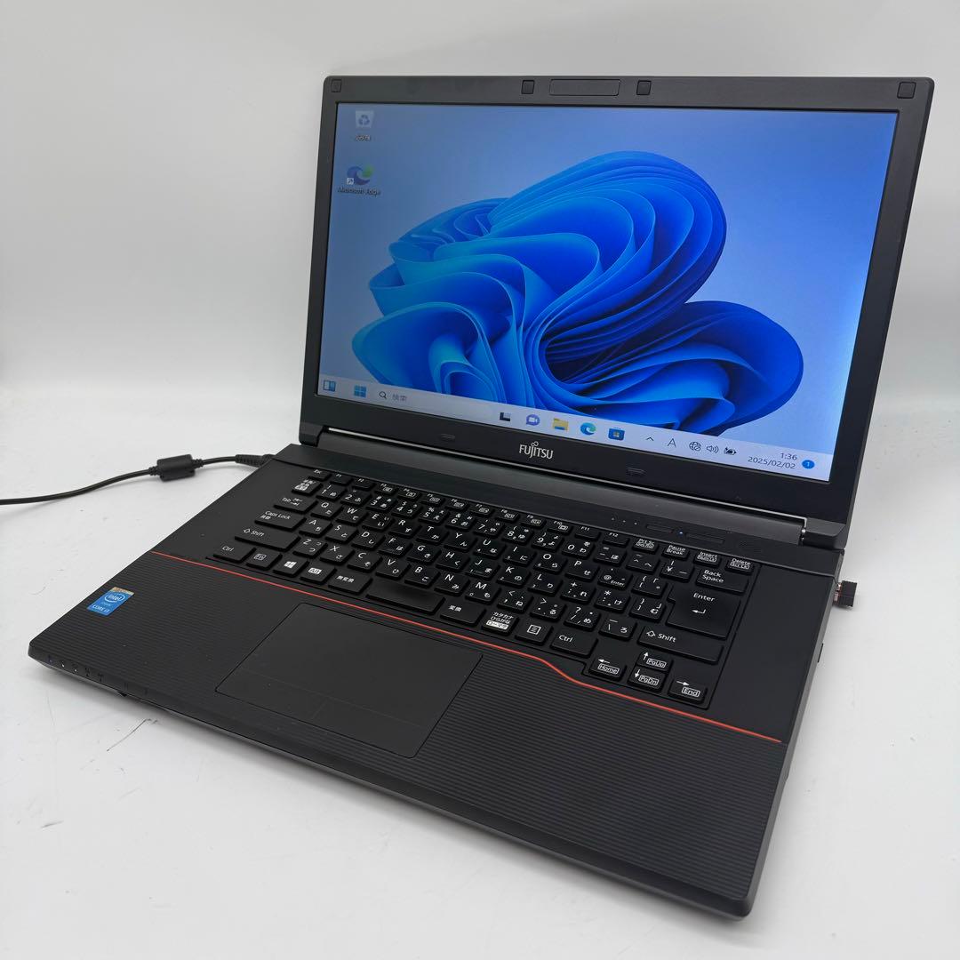 爆速 Windows11 ノートパソコン i3 SSD 富士通 15.6 大画面