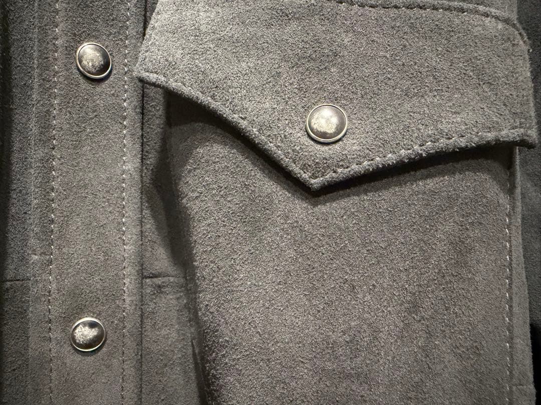 DENHAM 山羊皮シャツ