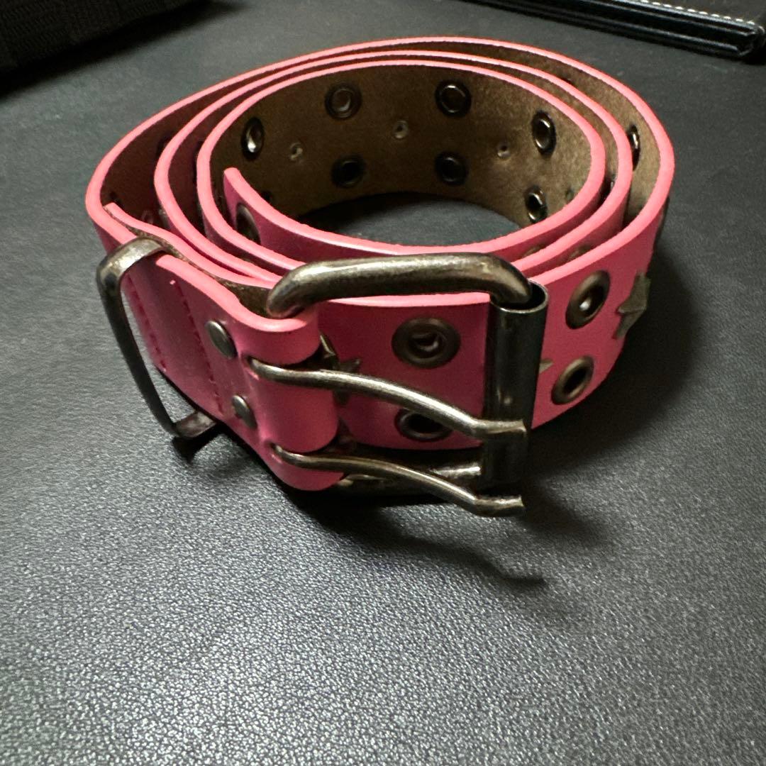 ピンク 星型スタッズ ベルト jaded london