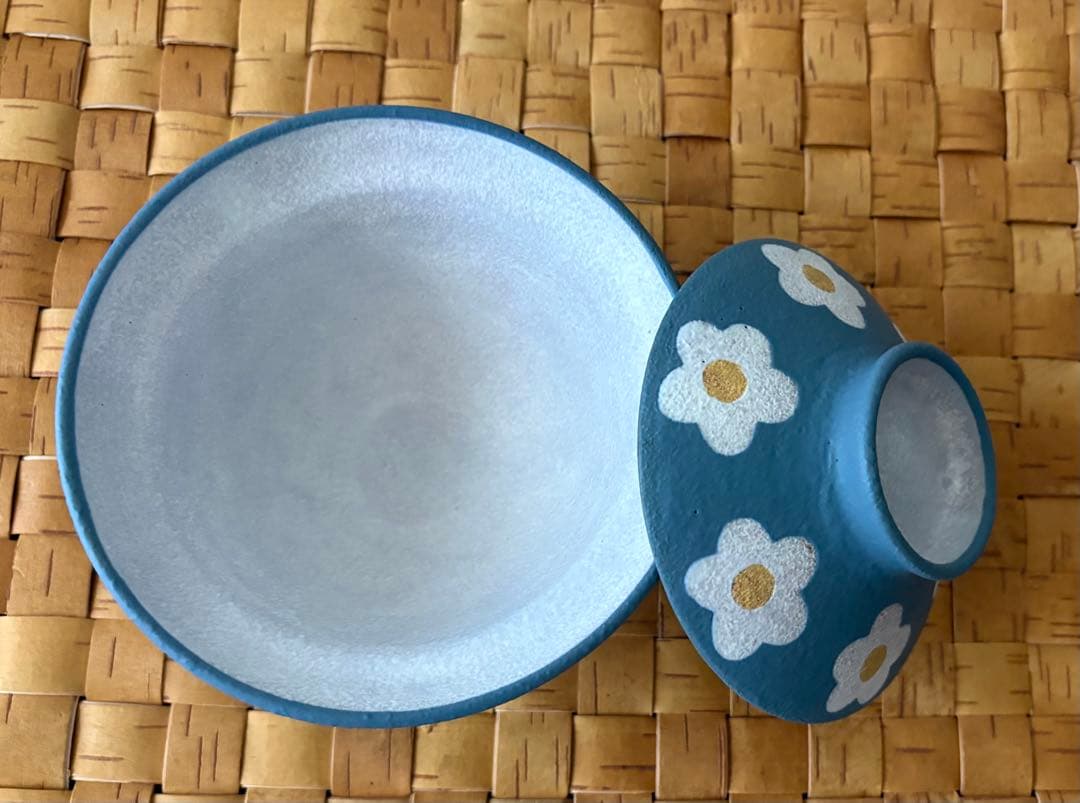 三ツ持啓 （金井啓）さん むくり工房 フローレット 蓋付き丼2個セット