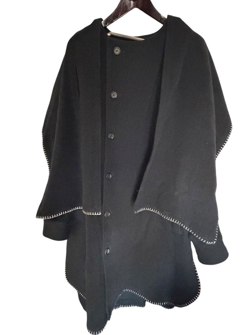 ジャケット・アウター MOSSA STOLE COLLAR BIGSILHOUETTE COAT