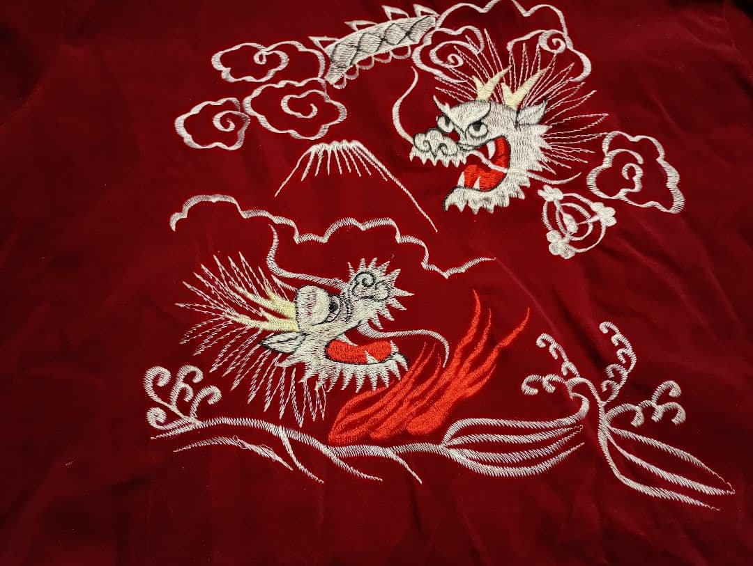 さらに値下げしました。スカジャン　襟付き　ベロア ヴィンテージ