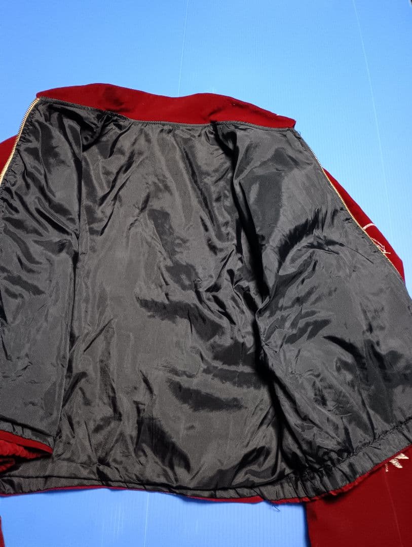 さらに値下げしました。スカジャン　襟付き　ベロア ヴィンテージ