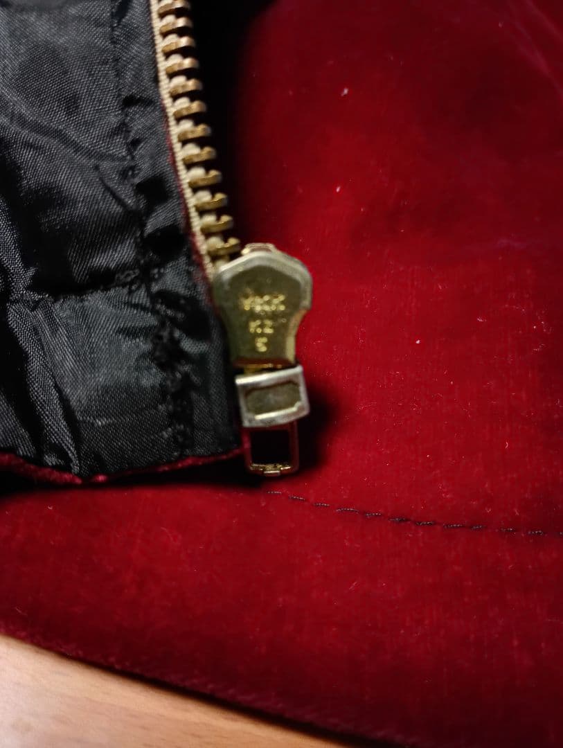 さらに値下げしました。スカジャン　襟付き　ベロア ヴィンテージ