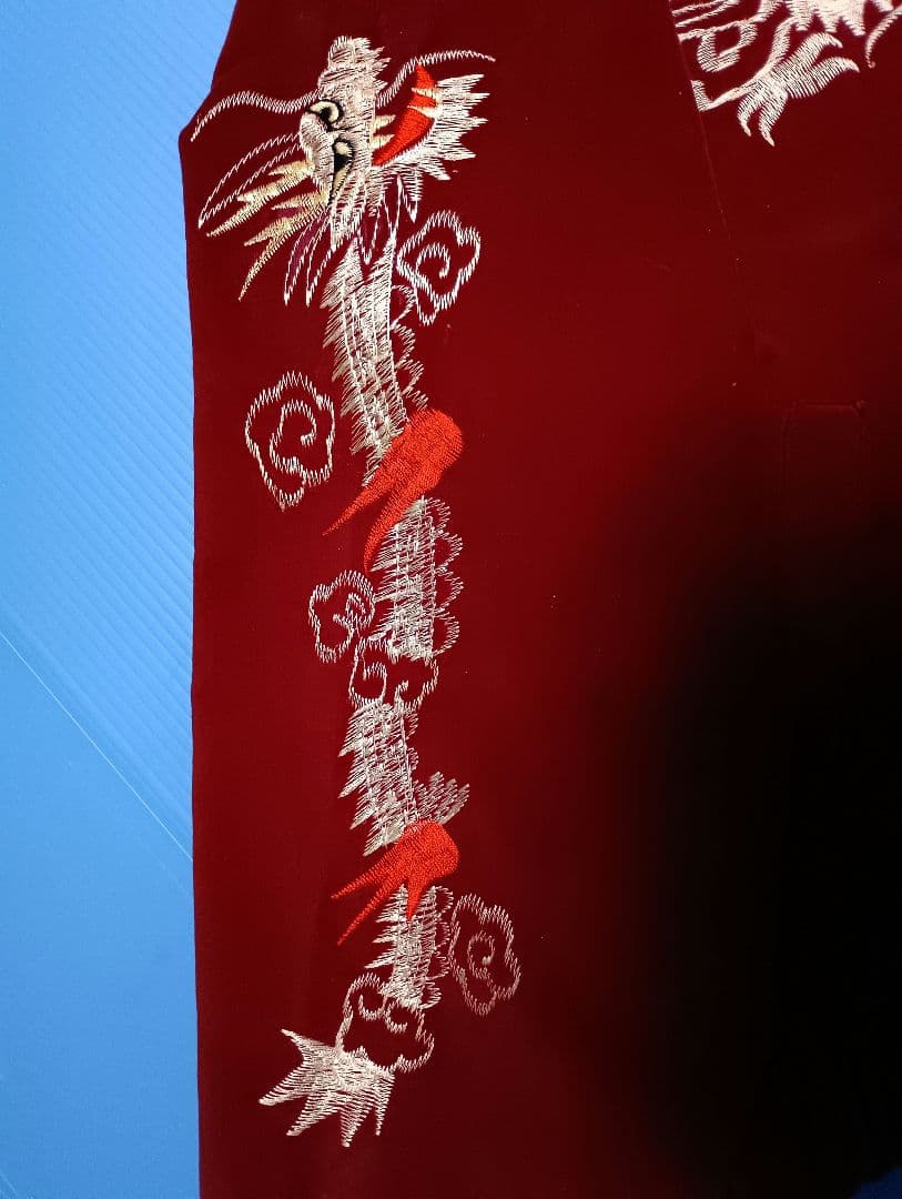 さらに値下げしました。スカジャン　襟付き　ベロア ヴィンテージ