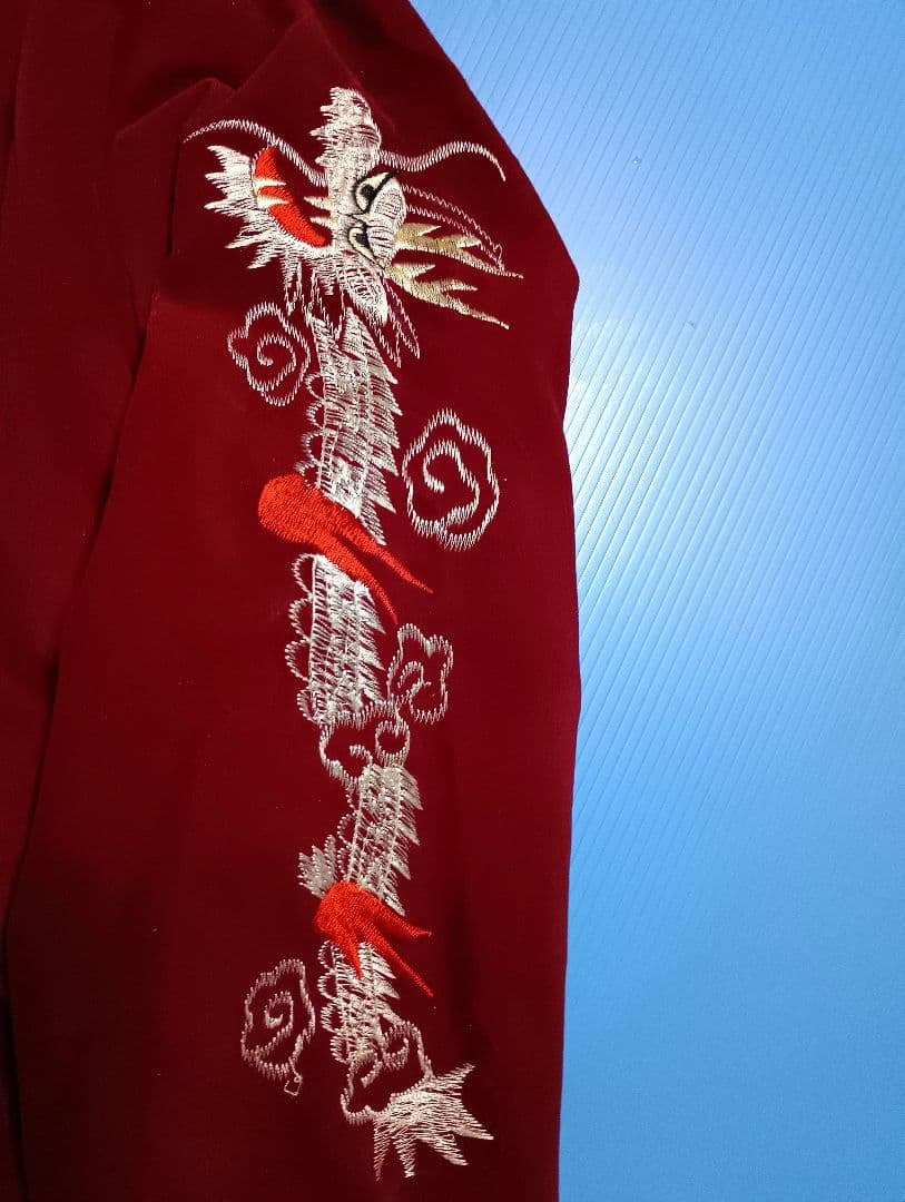 さらに値下げしました。スカジャン　襟付き　ベロア ヴィンテージ