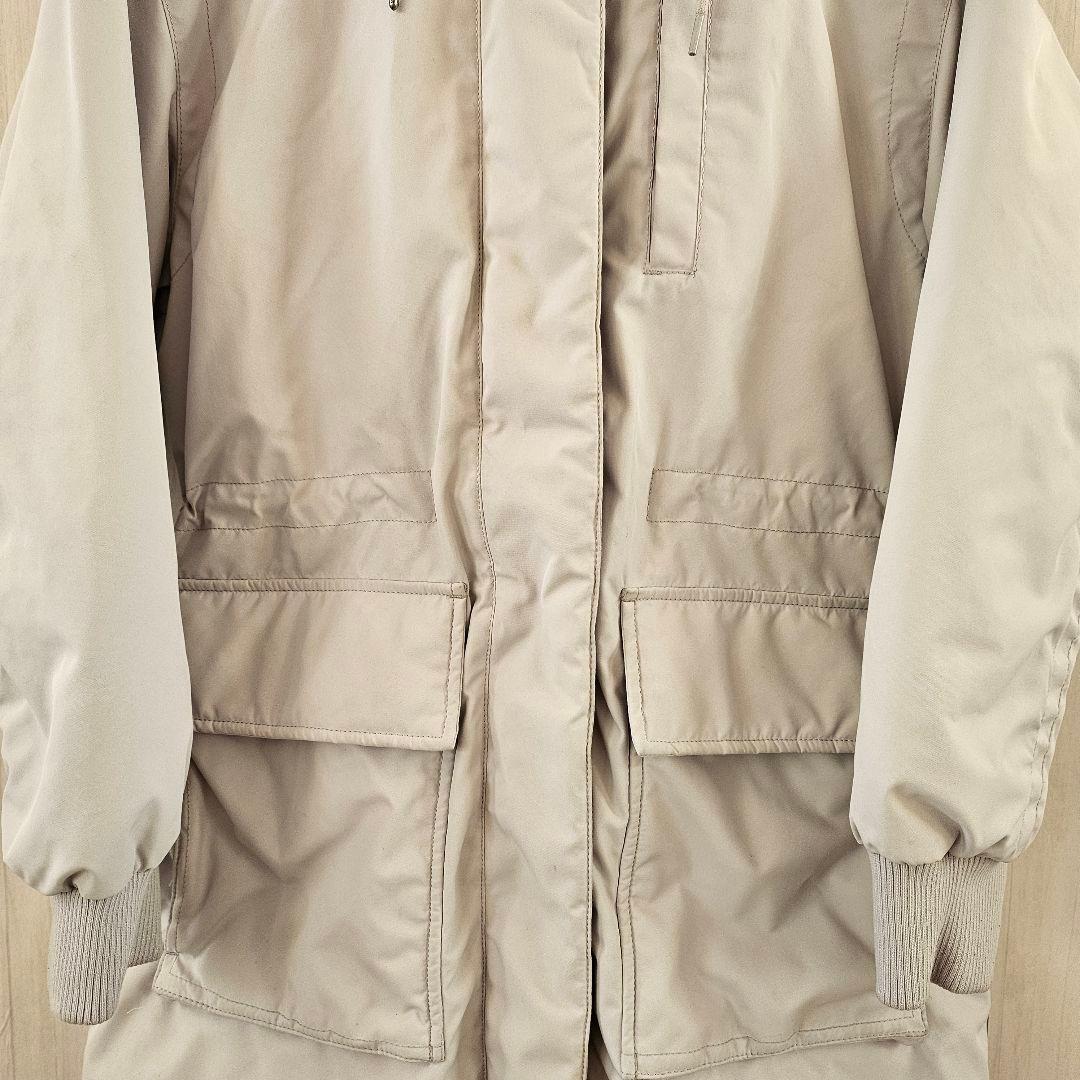 【超希少】ノースフェイス ロング ダウンジャケット ファー付き アイスグレー S