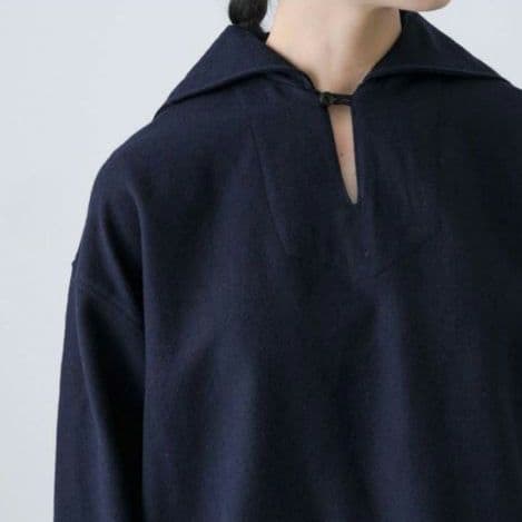 新品タグ付き かぐれ ウールコットン セーラープルオーバー セーラーカラー