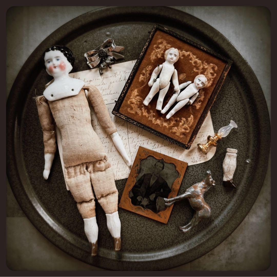 アンティーク チャイナヘッドドール　クラシカルスタイル ビスクドール