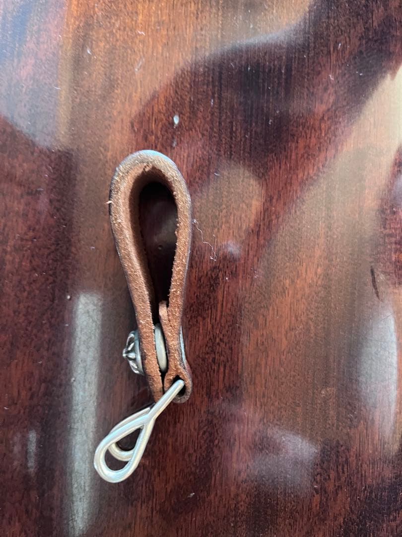 CHROMEHEARTS BELT LOOPベルトループ クロスボタン ブラウン